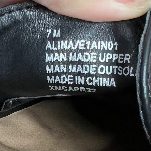 NWOB ESPIRIT Alina Horse Bit Loafers Black Faux Leather Y2K Chunky Sole Heel 7 - Picture 4 of 13